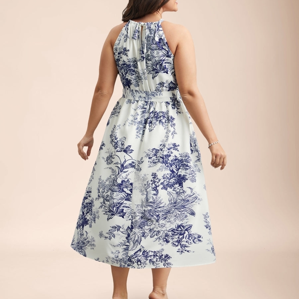 BloomChic Spring Time Florals Sleeveless Midi Dress - Picture 5 of 10